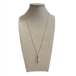 Golden rose necklace